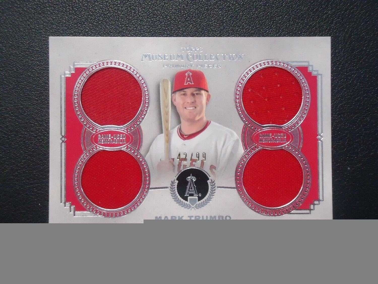 Mark Trumbo 2013 TOPPS MUSEUM COLLECTION PRIMARY PIECES QUAD 42/99 Card #PPQRMTR - Slabbed Baseball Cards
