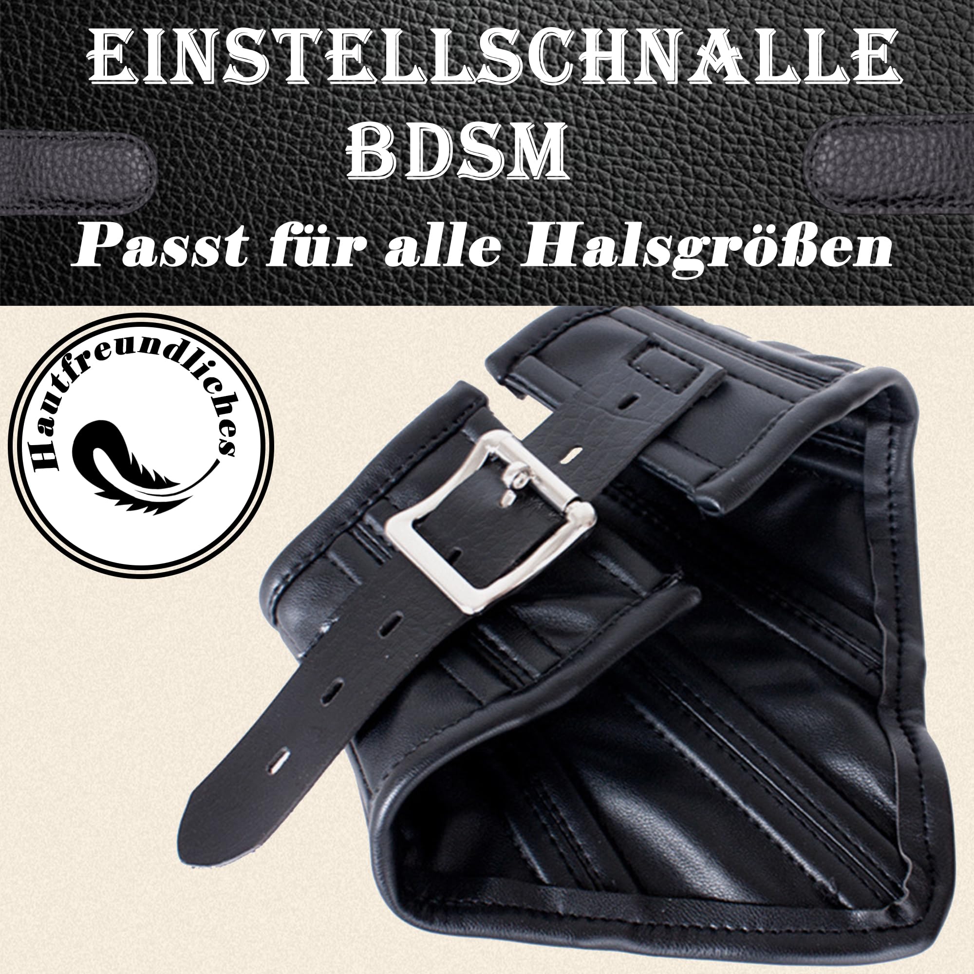 Lederhalsband Halskorsett Beinfesselset SM Paar Bondage Spiele Halsband Damen für Sex Zweiteiliges Set Halsband Damen Für Sex Toy