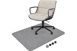 Corduroy Large Anti-Slip Backing Office Floor Mats for Rolling Chairs