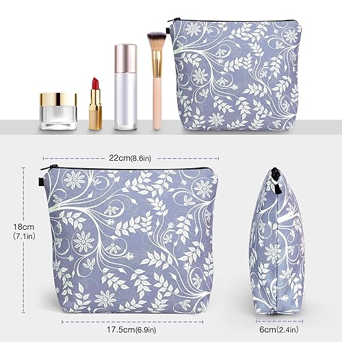 Miniatura 6 de Noozion Bolsa de maquillaje grande para mujer, bolsa de viaje, bolsa de maquillaje para artículos de tocador, resistente al agua, regalo para niñas