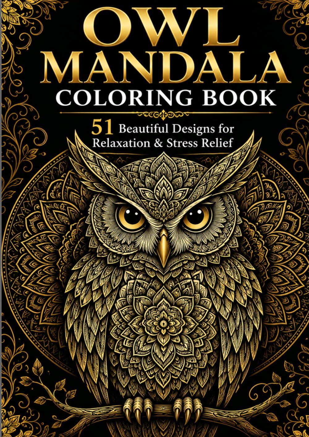 Owl Mandala Coloring Book: Beautiful Owl Mandalas for Relaxation and Stress Relief, Intricate Owl Designs for Mindful Coloring and Creativity, Relax, Focus, and Color Amazing Owl Mandalas
