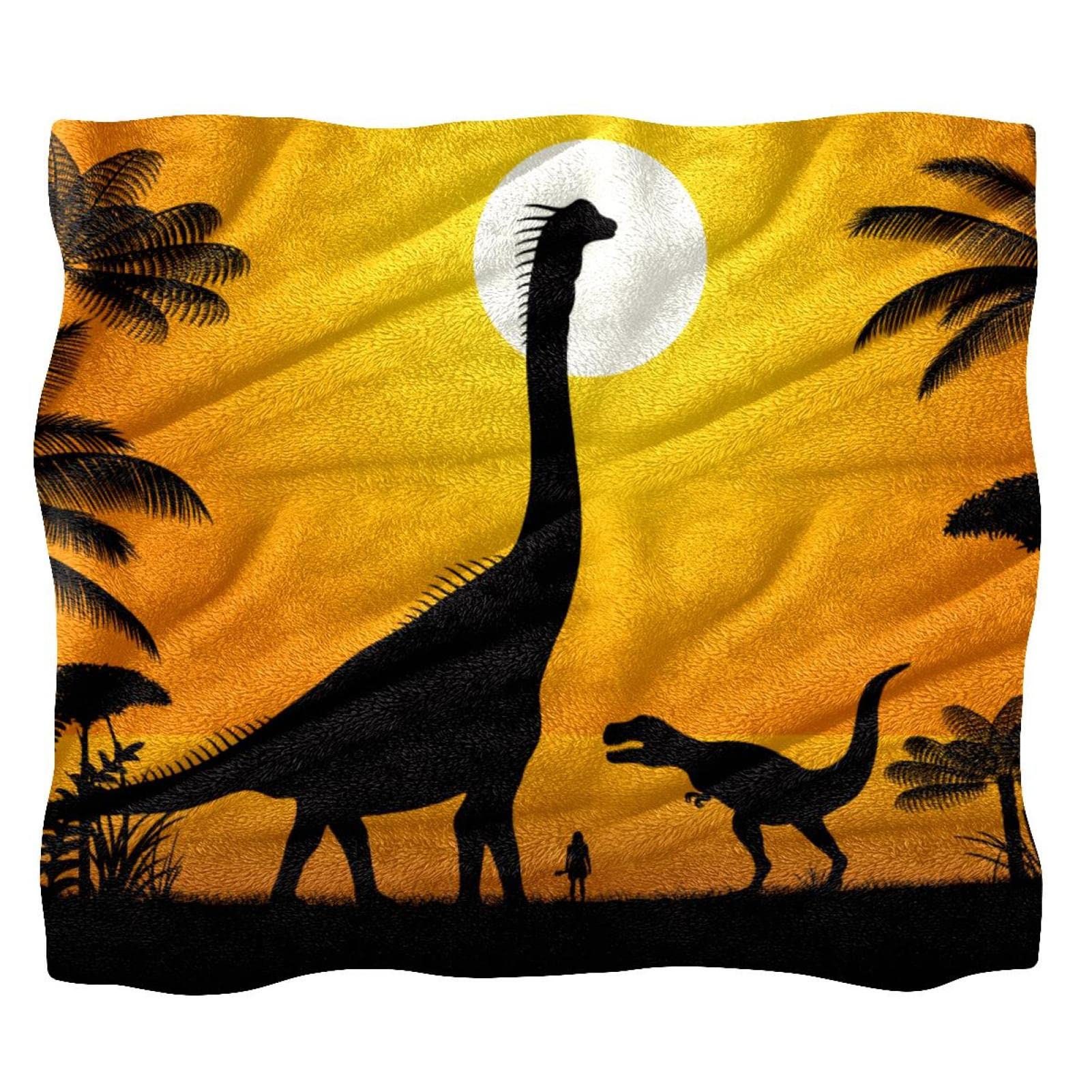 Couvre-lit dinosaure moelleux pour des histoires du soir