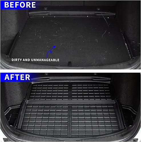 Miniatura 2 de Rongtaod Fit 2017-2022 Honda CRV Floor Mats Cargo Liner Rear Trunk Mat TPE All Weather Trunk Liner 2021 CR-V Accessories (Trunk Mats + Floor Mats)
