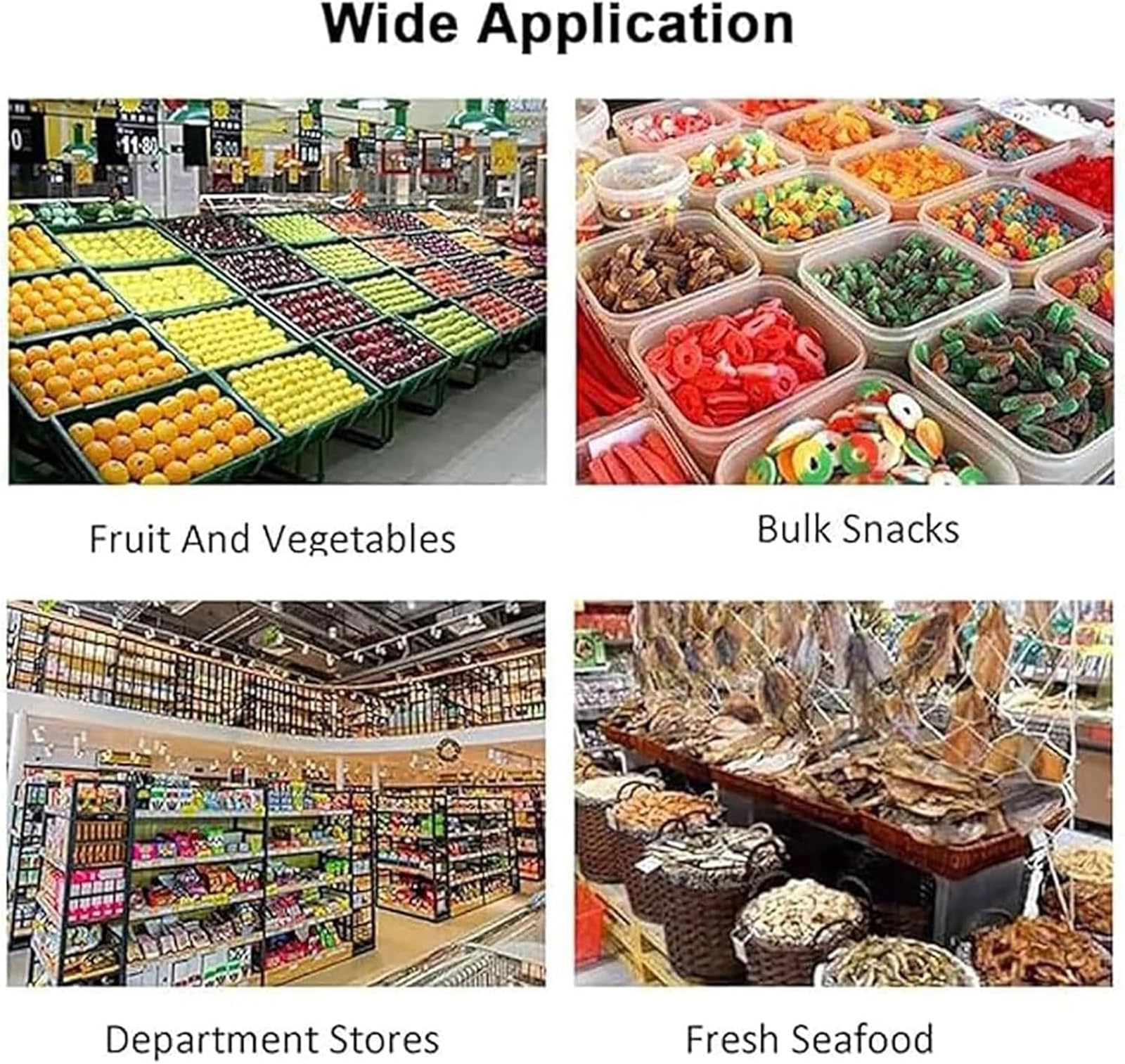 Generico Macchina legatrice a U, sigillatrice Manuale per Sacchetti di plastica, Tensione dei Chiodi Regolabile, per supermercati, fruttivendoli e Negozi al Dettaglio.