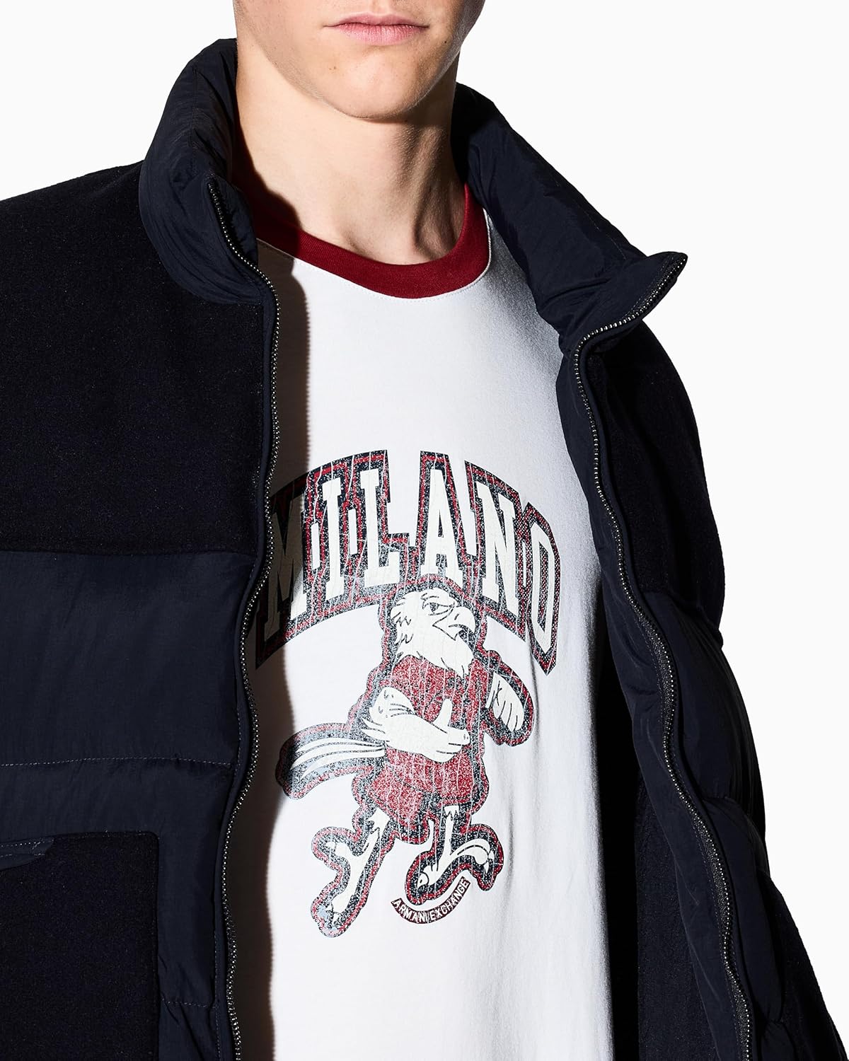 Armani Exchange Mens Milano Eagle Tee - Image 2