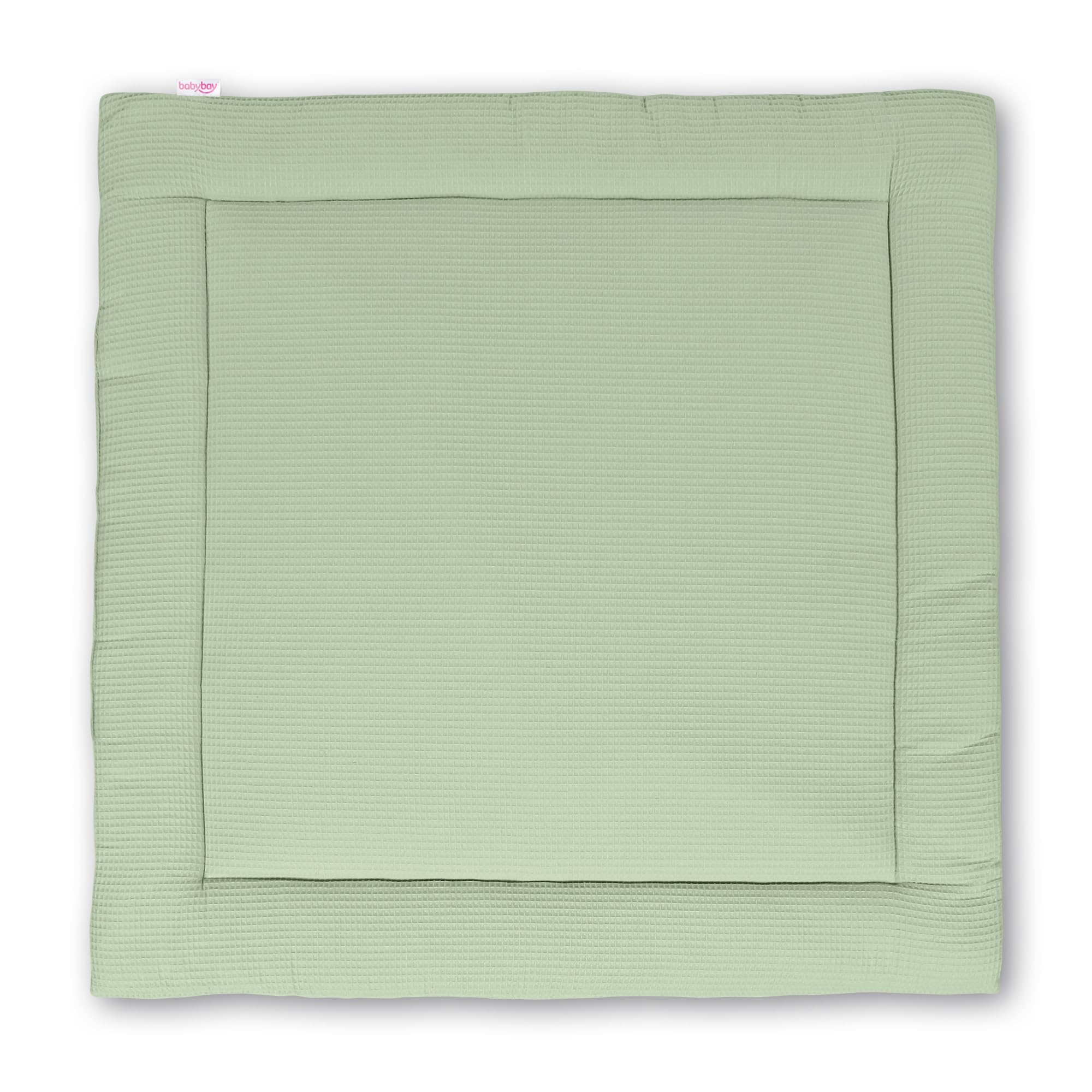 babybay Crawling Blanket 120 x 120 cm Waffle Pique Jade Green