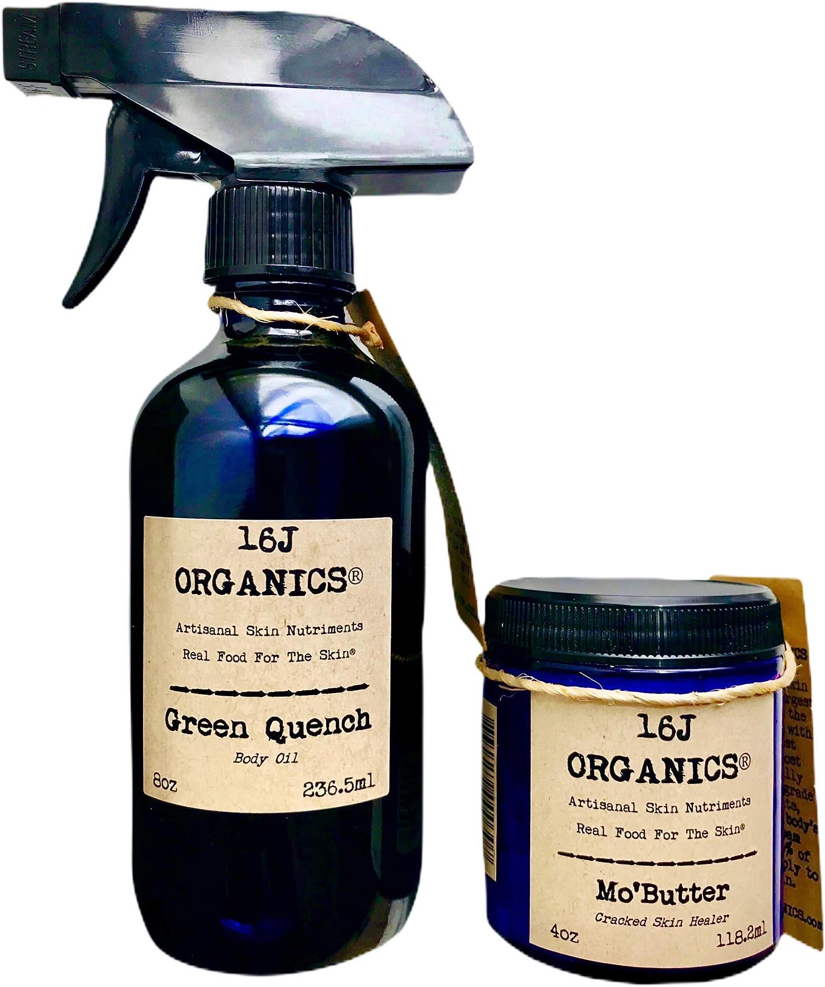 Body Oil & Body Butter - Gift Set - Organic 100% Natural - Spa Quality Skin Care Treatment That Feeds & Moisturizes Your Skin With All Food Grade Ingredients