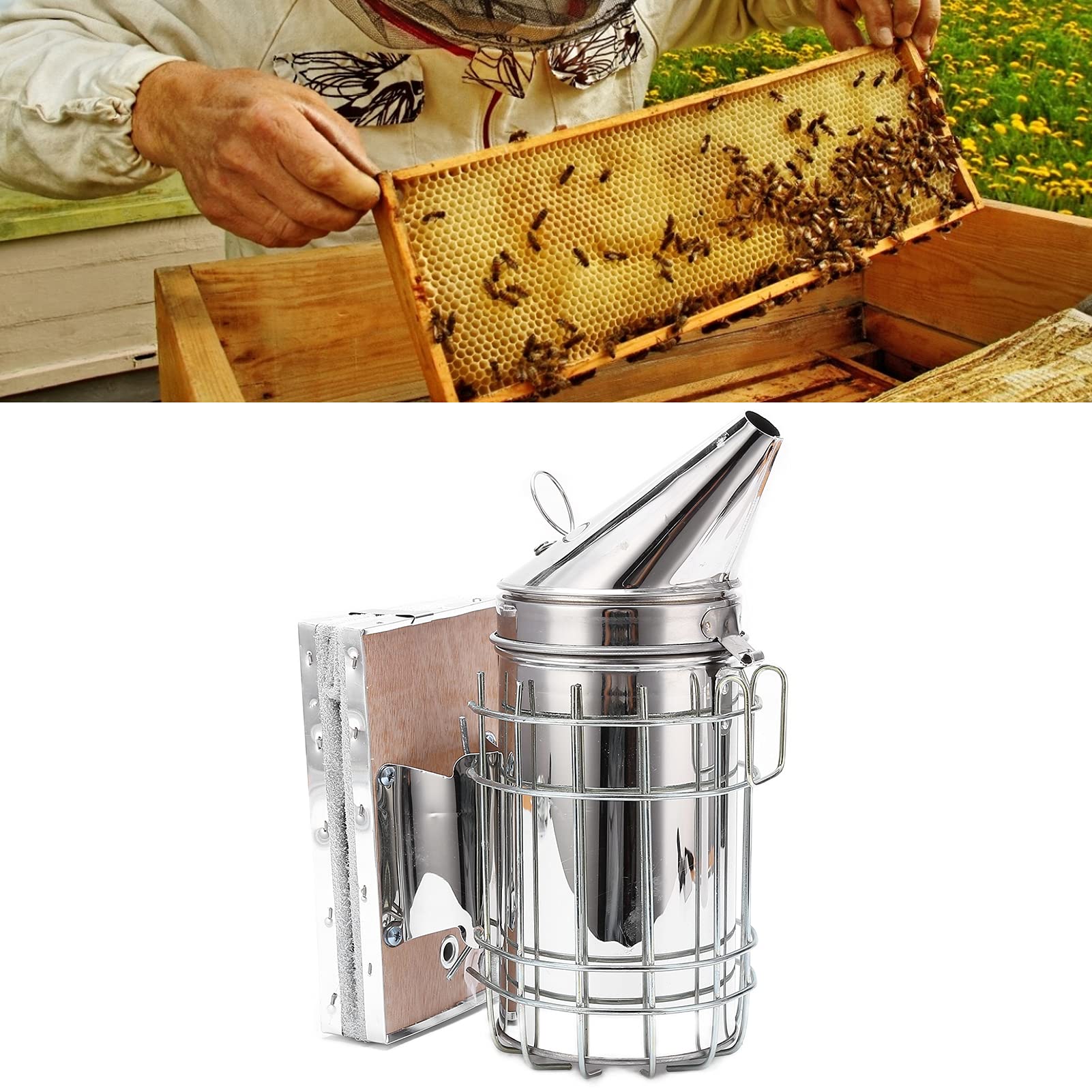 Juego De Herramientas De Suministros De Apicultura De 9 Piezas, Kit De Apicultura, Kit De Iniciación Para Ahumador De Abejas, Que Incluye Ahumador De Abejas Y Diferentes Tipos De Herramientas De Apicu