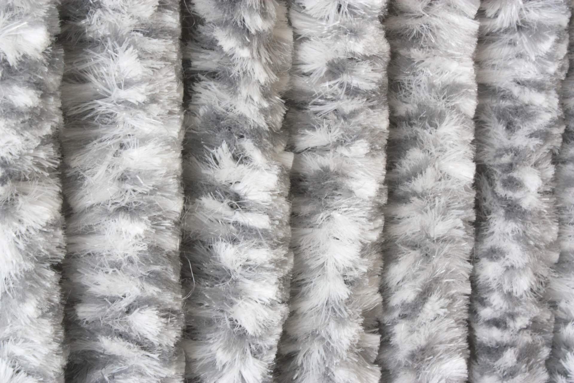 Unbekannt Flauschvorhang 90 x 200 cm Chenille Türvorhang grau Vorhang