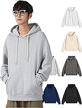 [hxsnow] パーカー メンズ 長袖 秋服 冬服 裏起毛 薄手 大きいサイズ 厚手 ゆったり カジュアル 無地 トレーナー フード付き スウェット 男女兼用 複数色選び 春