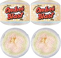 Vista 66 de JubileeYarn Hilo Ombré Blast - 220g/pastel Algodón Peso Bebé - Cripta de Hielo - 1 Pastel