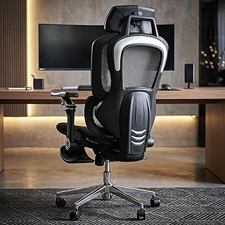 DROGO Magnus Ergonomic Office Chair for Work from Home, Computer Chair with 7D Armrest, Headrest, Curved Lumbar Support, A Price In India