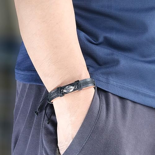 Miniatura 5 de Sports Bracelet Leather Basketball Soccer Baseball Softball Softball Gifts For Girls And Boys And Adult Adjustable Bracelet Perfect For Sports Gift