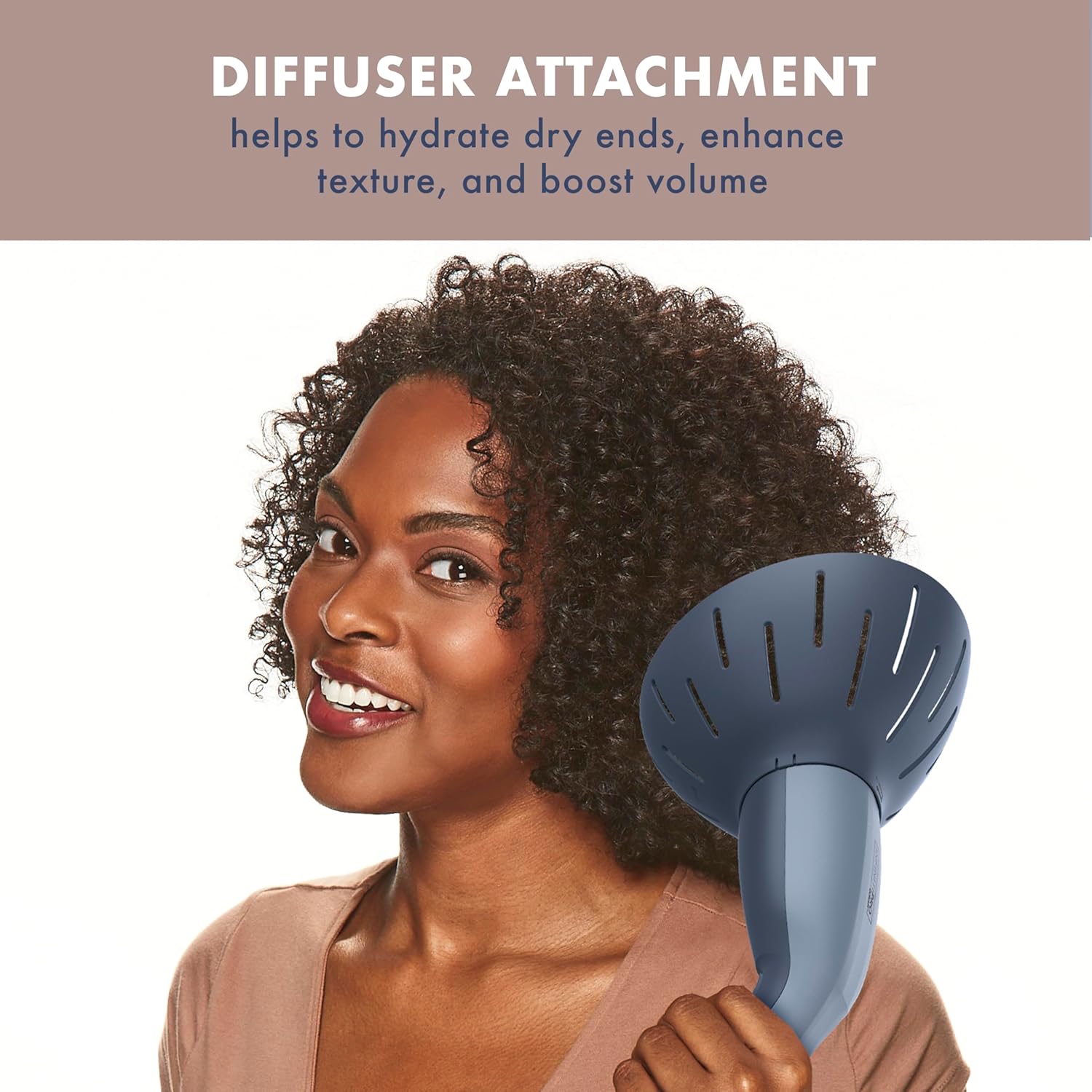 Infiniti PRO by CONAIR Steam Therapy Hair Steamer, Portable Hair Steamer with 7" Diffuser Attachment, 30-Second Heat Up, Penetrating Steam Helps Detangle, Reshape, and Volumize Curls - Image 8