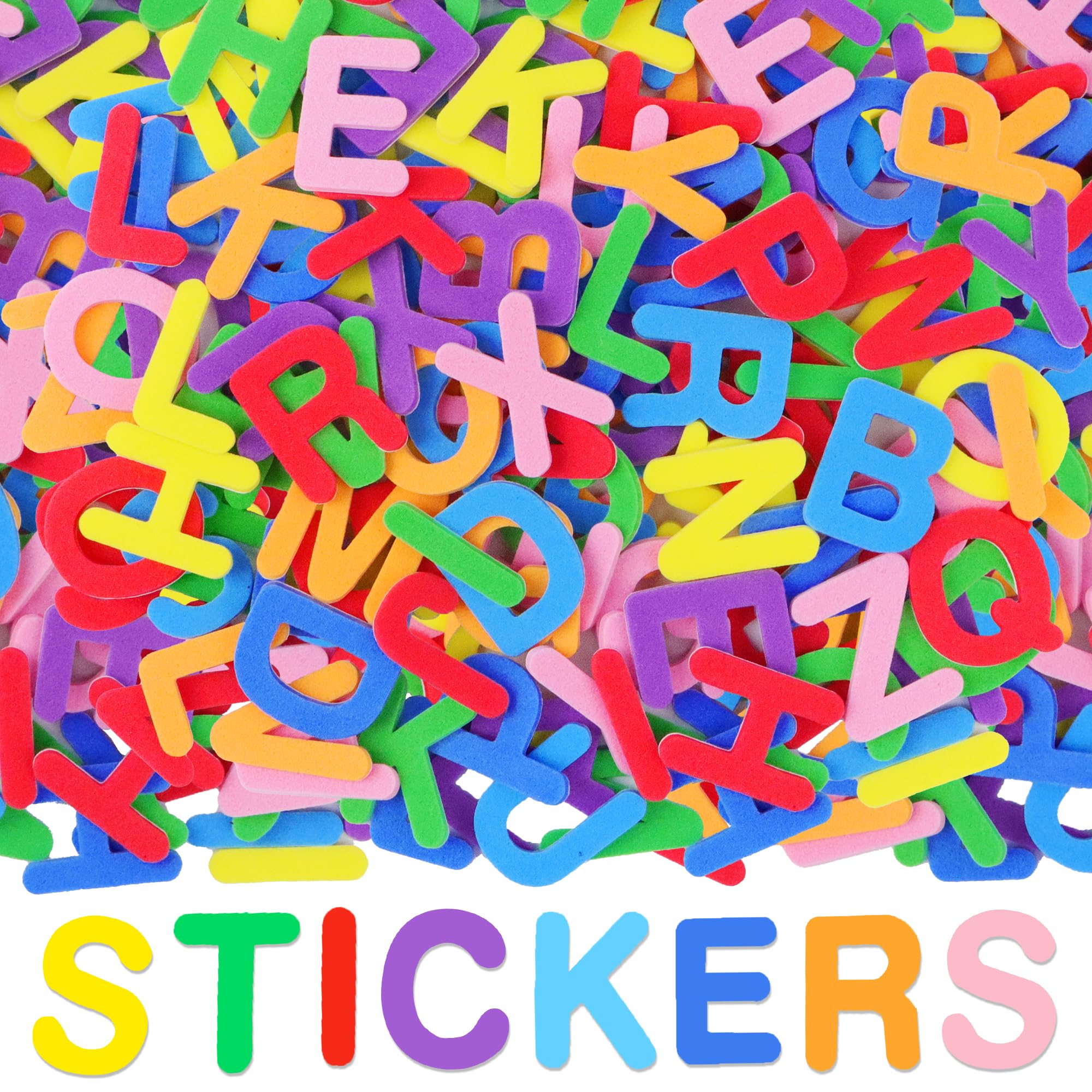 656PCS Foam Letter Stickers Alphabet Sticker Foam Sticker,Multi