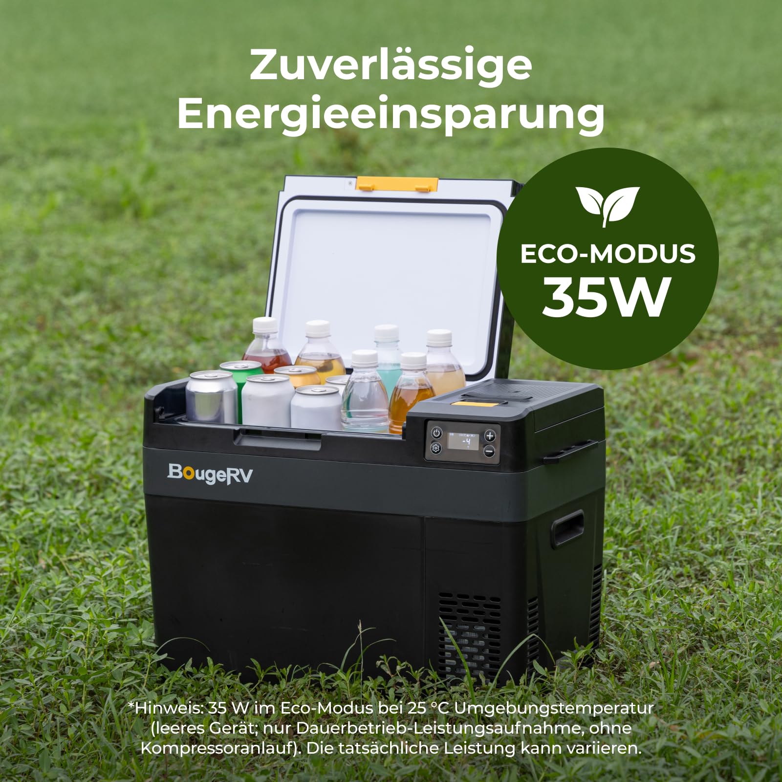 BougeRV CRX3 Kompressor Kühlbox 28L mit Akku 240Wh, Auto Kühlbox, Tragbare Kühlbox 12V 230V -20℃ bis 20℃, Akku Kühlbox mit App-Steuerung, Für Camping, Auto, Outdoor, Reise & Freizeit (2026 Neu)