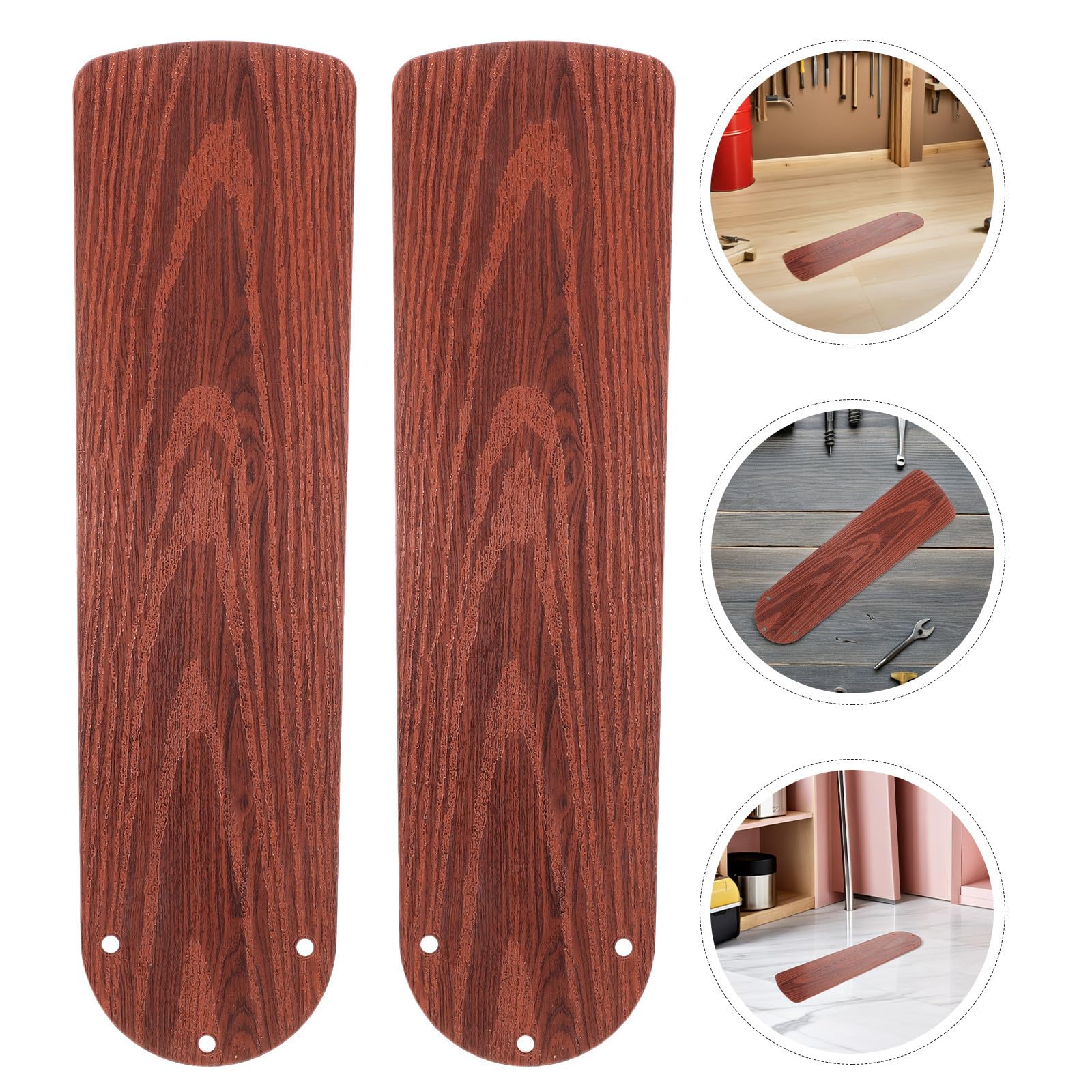 Alipis Palette per Ventilatore a Soffitto Effetto Legno 3 Pezzi in Plastica | Ricambio per Interni, Weatherproof e Silenziose, Sostituzione Rapida per Pale Rotte, Festa Estiva
