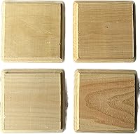Vista 1 de Placa de madera sin terminar para pintura artesanal (paquete de cuatro unidades de 5 x 5)