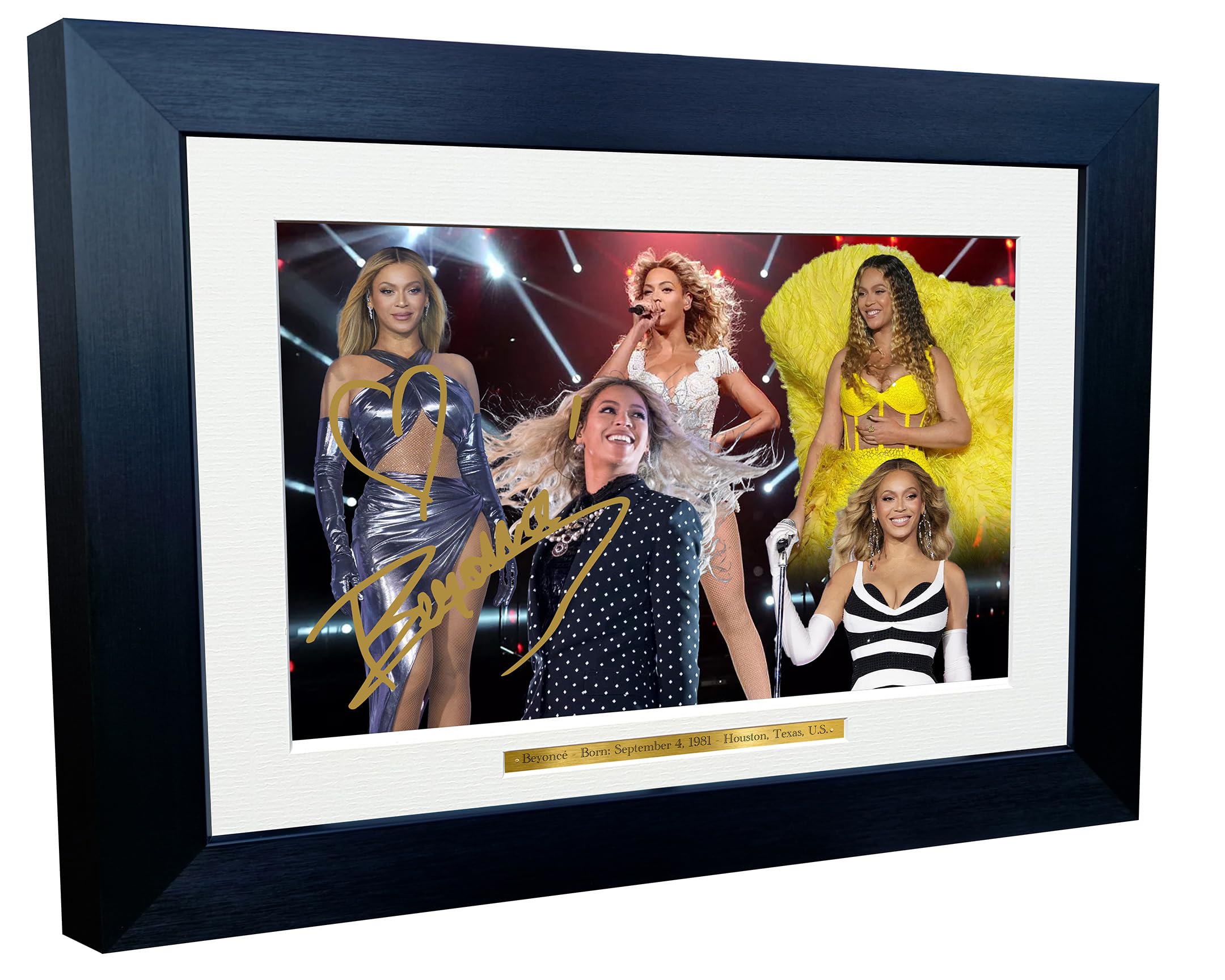 Kitbags & Lockers 12x8 A4 Signed Beyonce 2025 Celebration Cowboy Carter Popstar Pop Country Autographed Photo Photograph Picture Frame Poster Gift