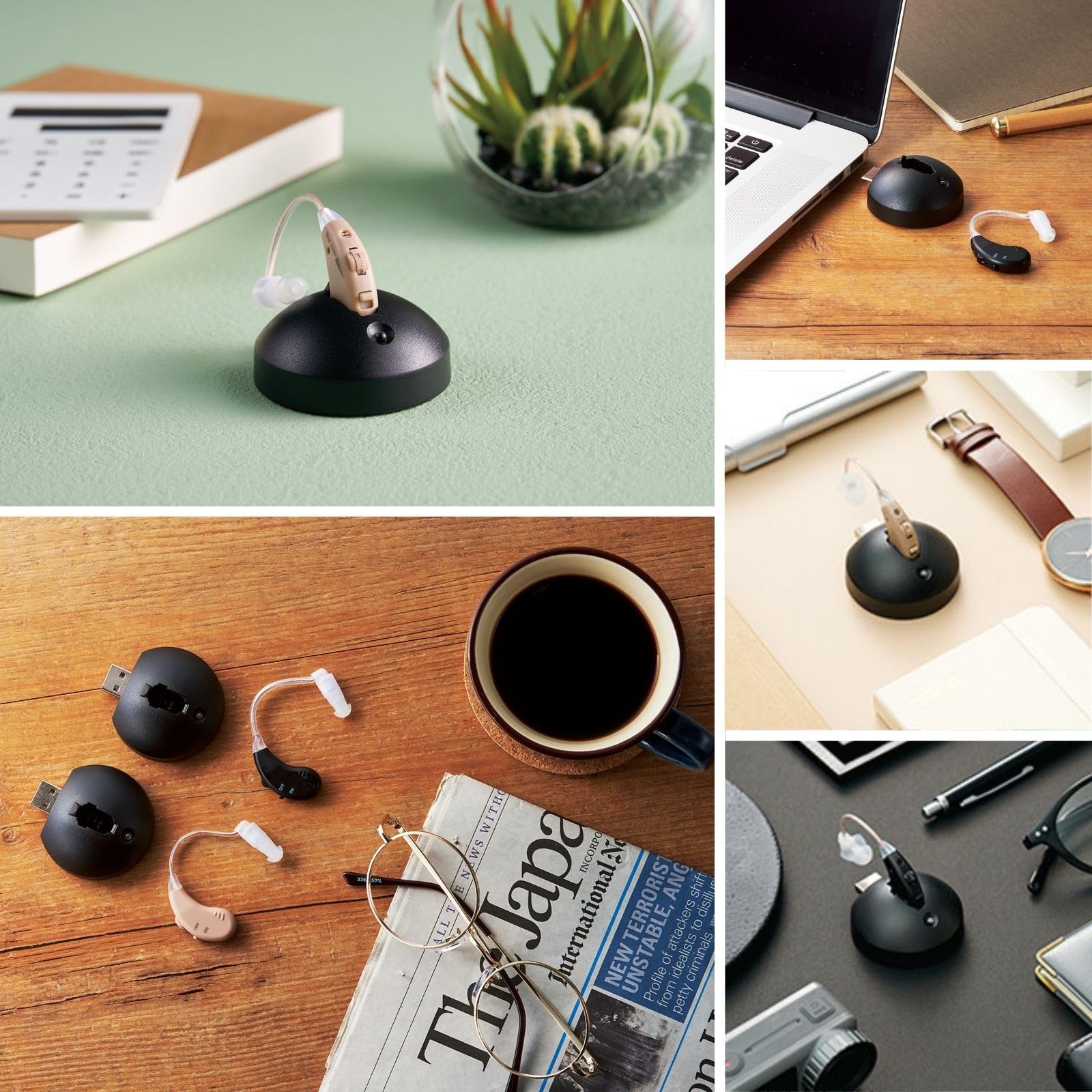 Amazon.co.jp: 【公式】楽ちんヒアリング 集音器 軽量 正規品 ベージュ