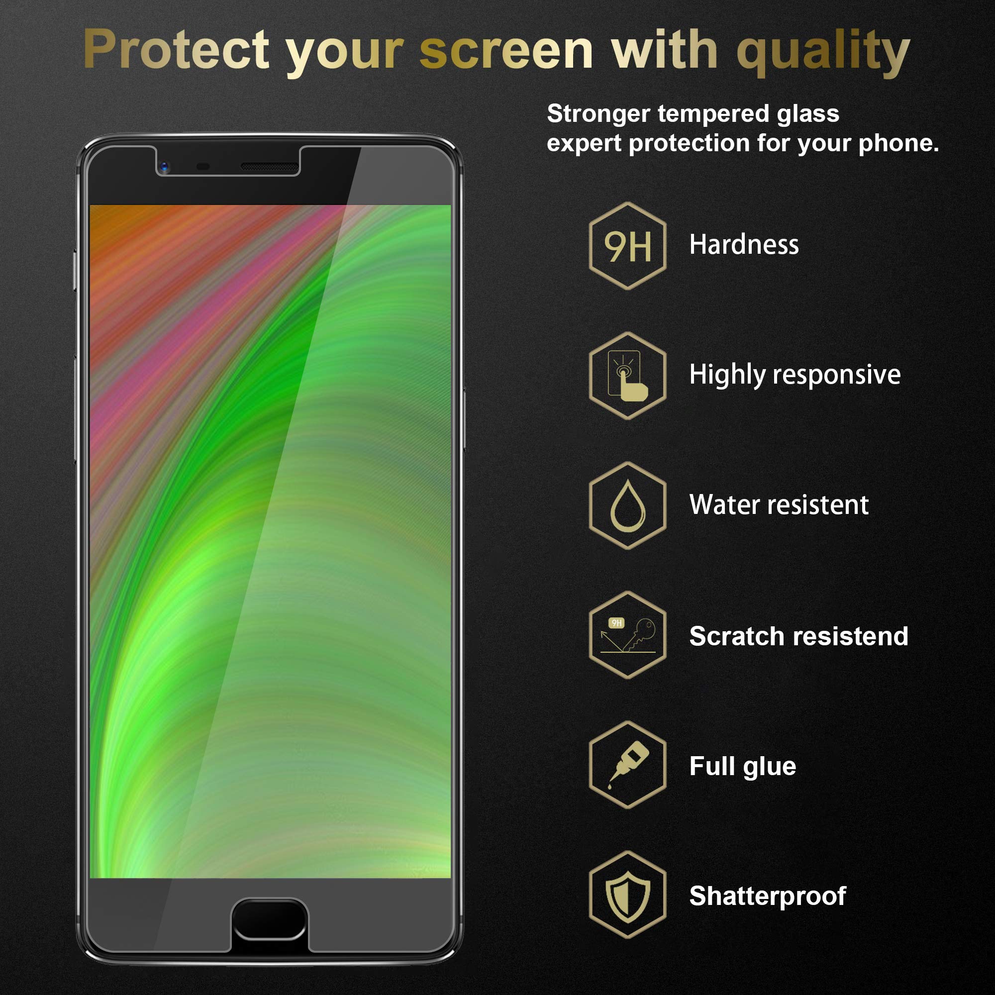 Cadorabo Vetro Temperato Per OnePlus Nord – Protezione Schermo Completa Trasparente, Durezza 9H, Compatibile Con 3D Touch. Copertura Totale, Facile Da Applicare.