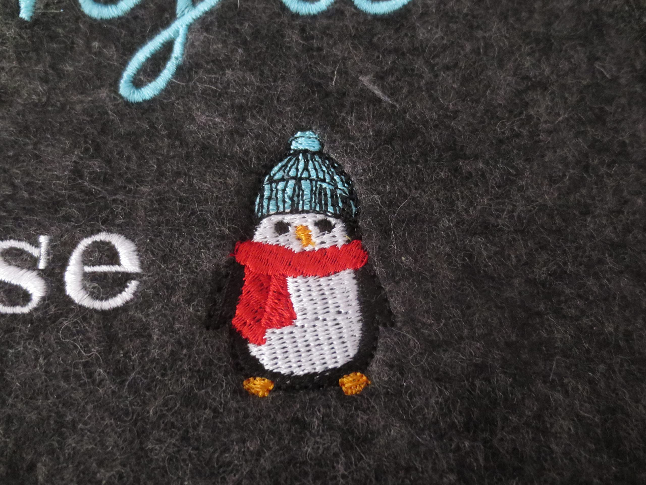 Zeugnismappe Wollfilz Mappe Zeugnisse DIN A4 Grundschule Schule"Pinguin"
