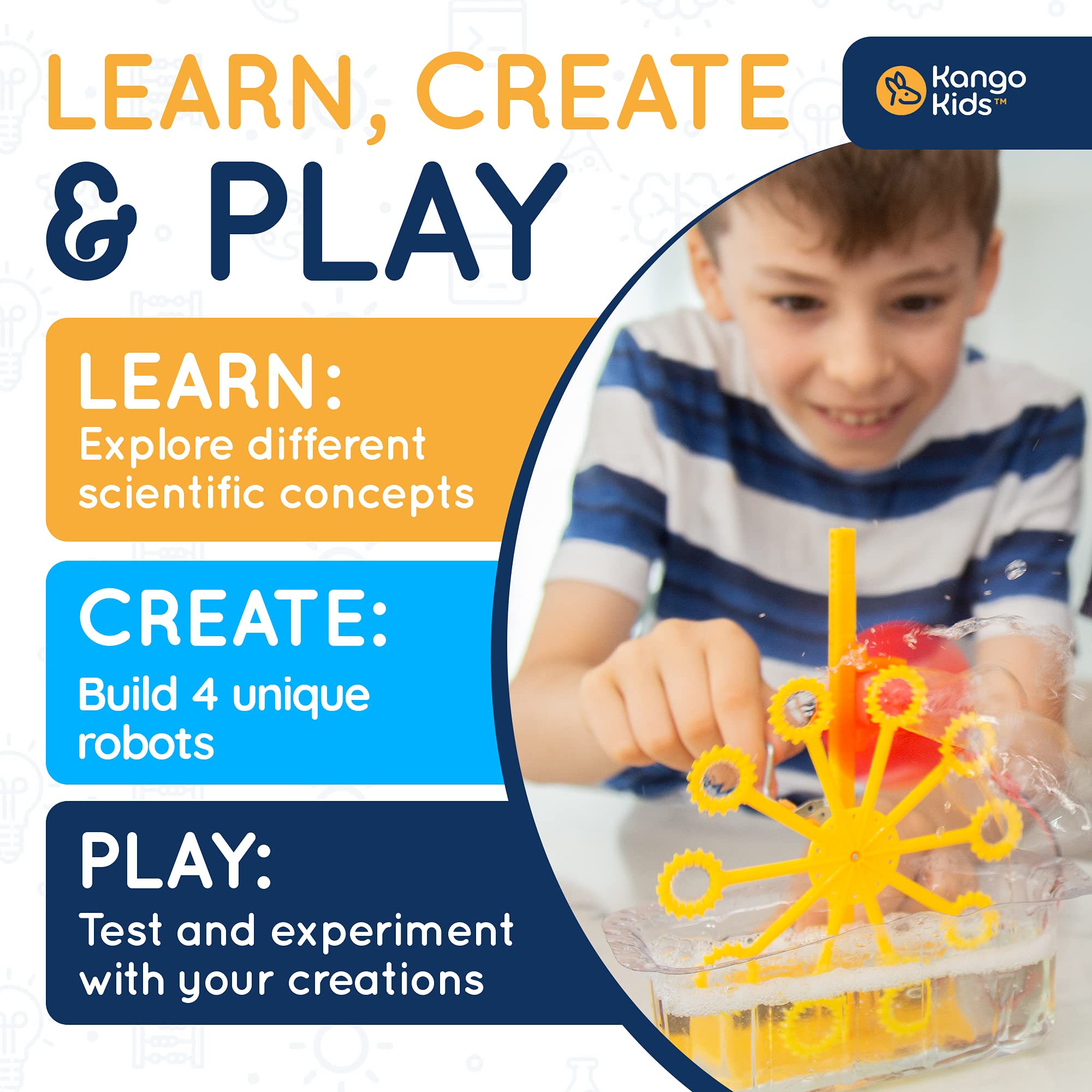 KangoKids Robot Kit Learn Engineering with a DIY Robotics Kit with 4
