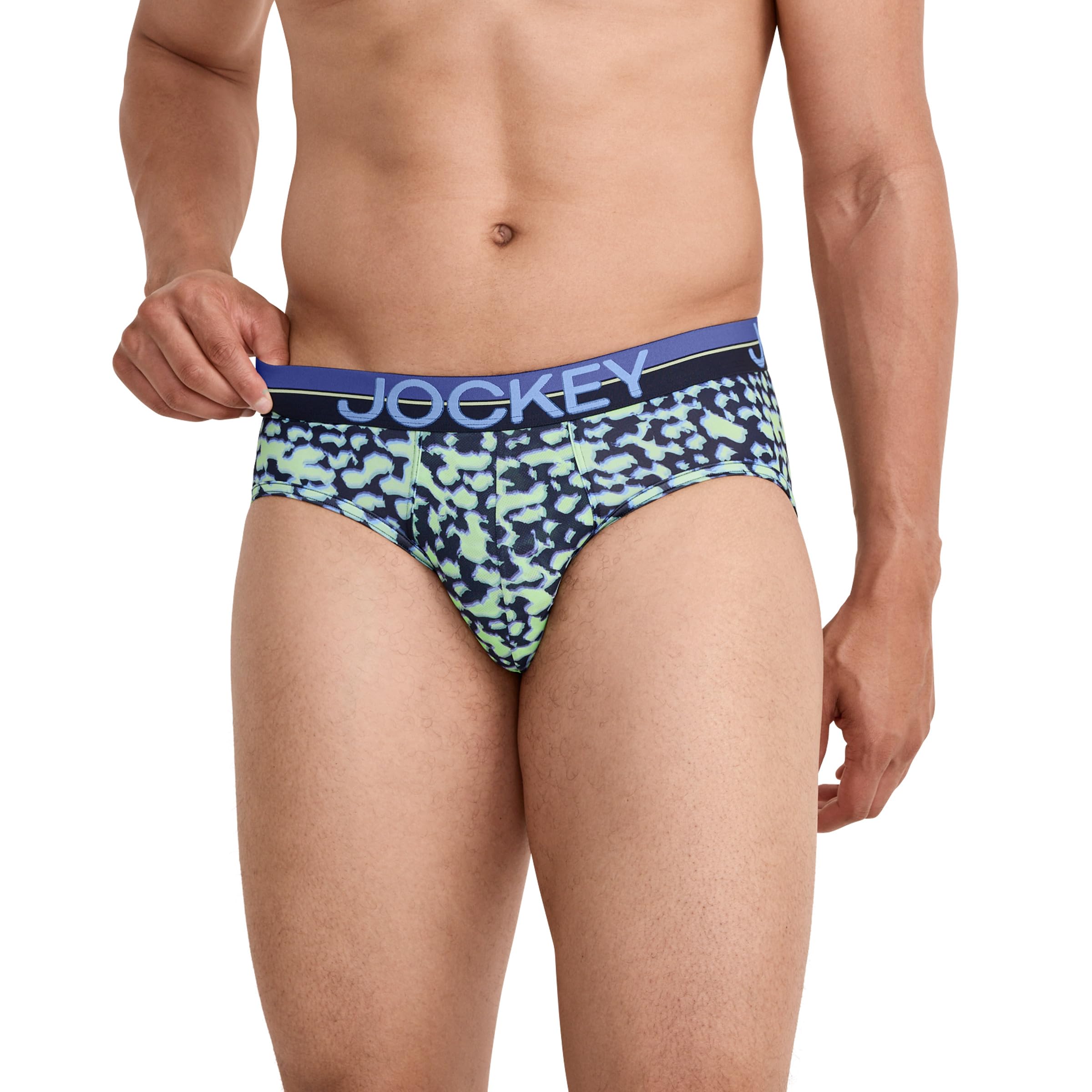 Jockey Men's Underwear Infinite Cool Microfiber Stretch Brief - 3 Pack