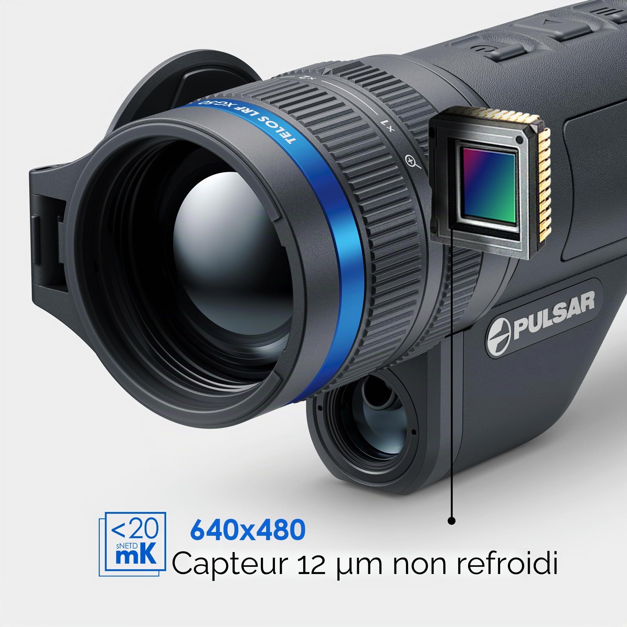 Pulsar Telos LRF Monoculaire d'imagerie Thermique avec télémètre Laser