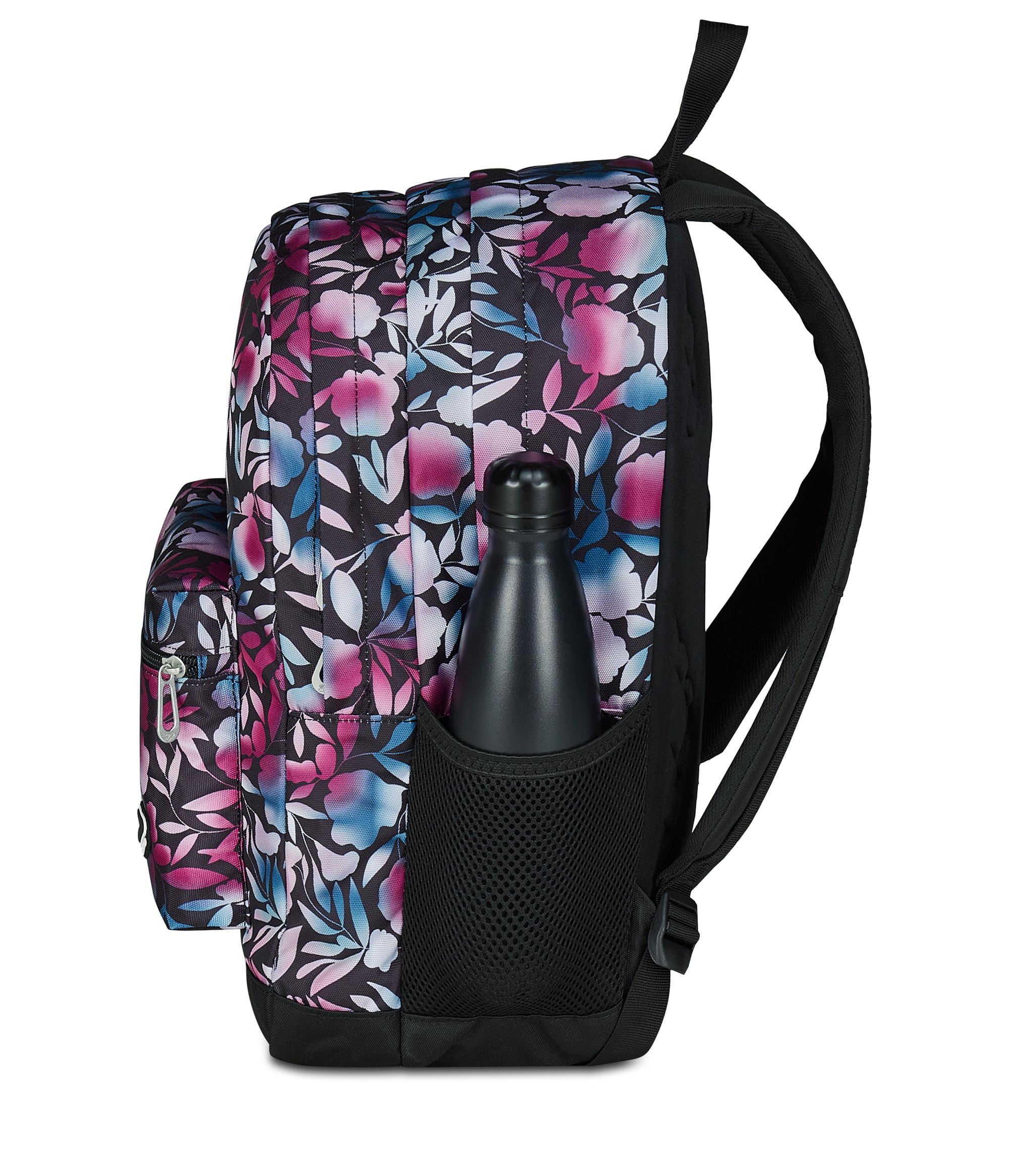 Seven Zaino Scuola Pro XXL con Cuffie Wireless, Floreale, Tasca Interna Porta PC, 32 L, Scuola Media e Superiore, Zaino Ragazza