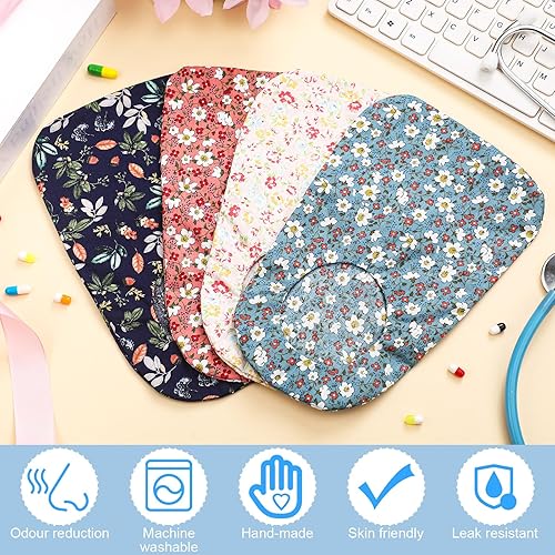 Miniatura 7 de Funda para bolsa de ostomía lavable de 8 piezas para mujeres y hombres, bolsas protectoras ligeras con apertura redonda, protector de cuidado de