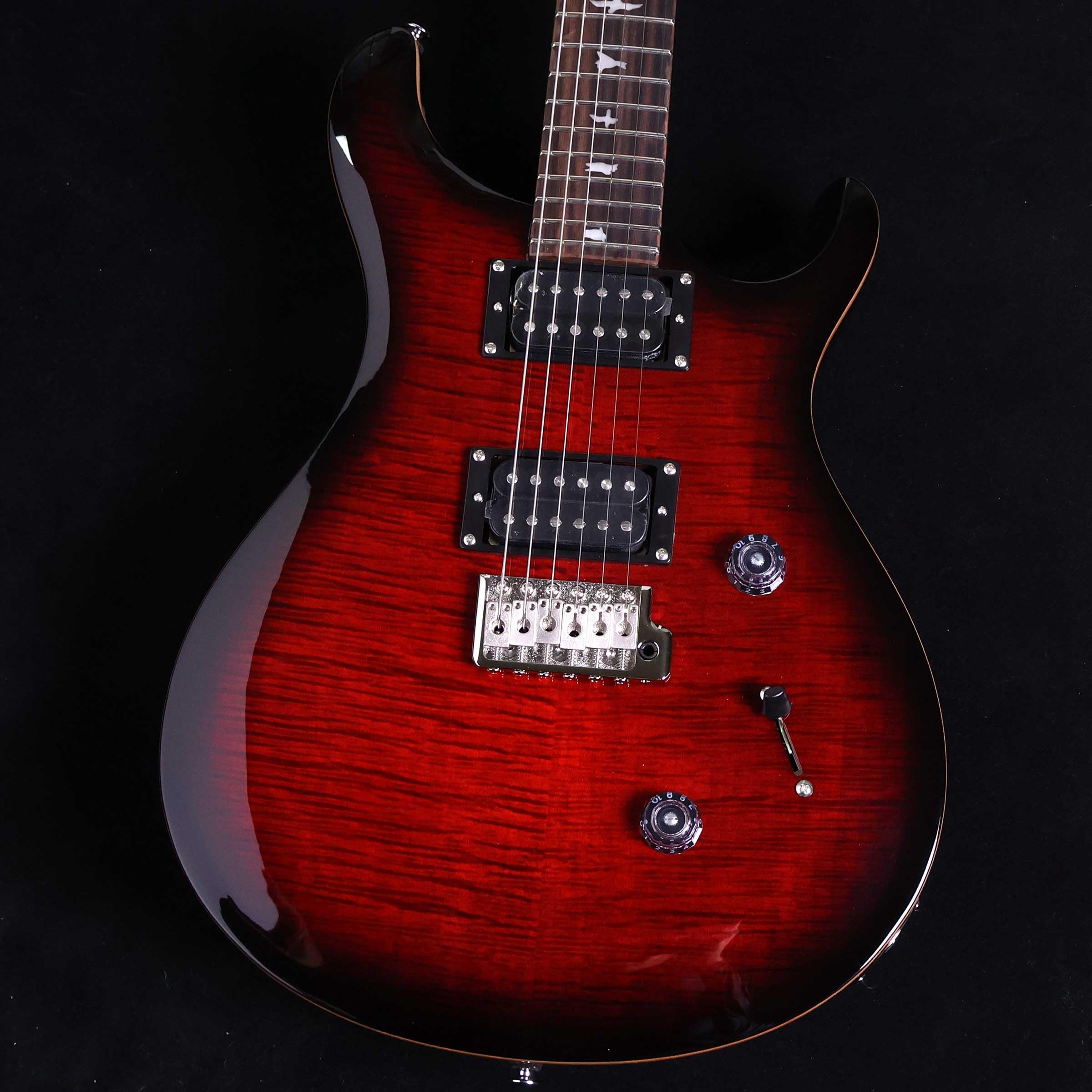 【美品】PRS SE Custom レッドエレキギター　※ケース付き Paul Reed Smith (PRS) SEシリーズ エレキギターSE Custom 24 Beveled