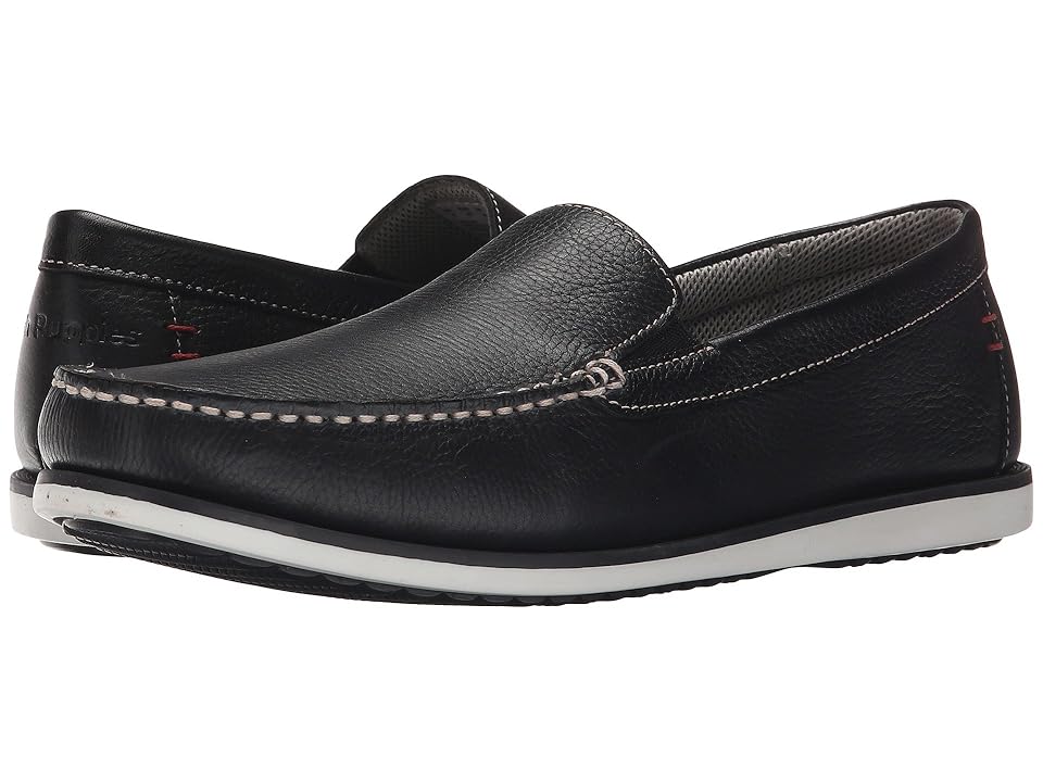 

Hush Puppies Bob Portland (Black Leather) Men's Slip on Shoes