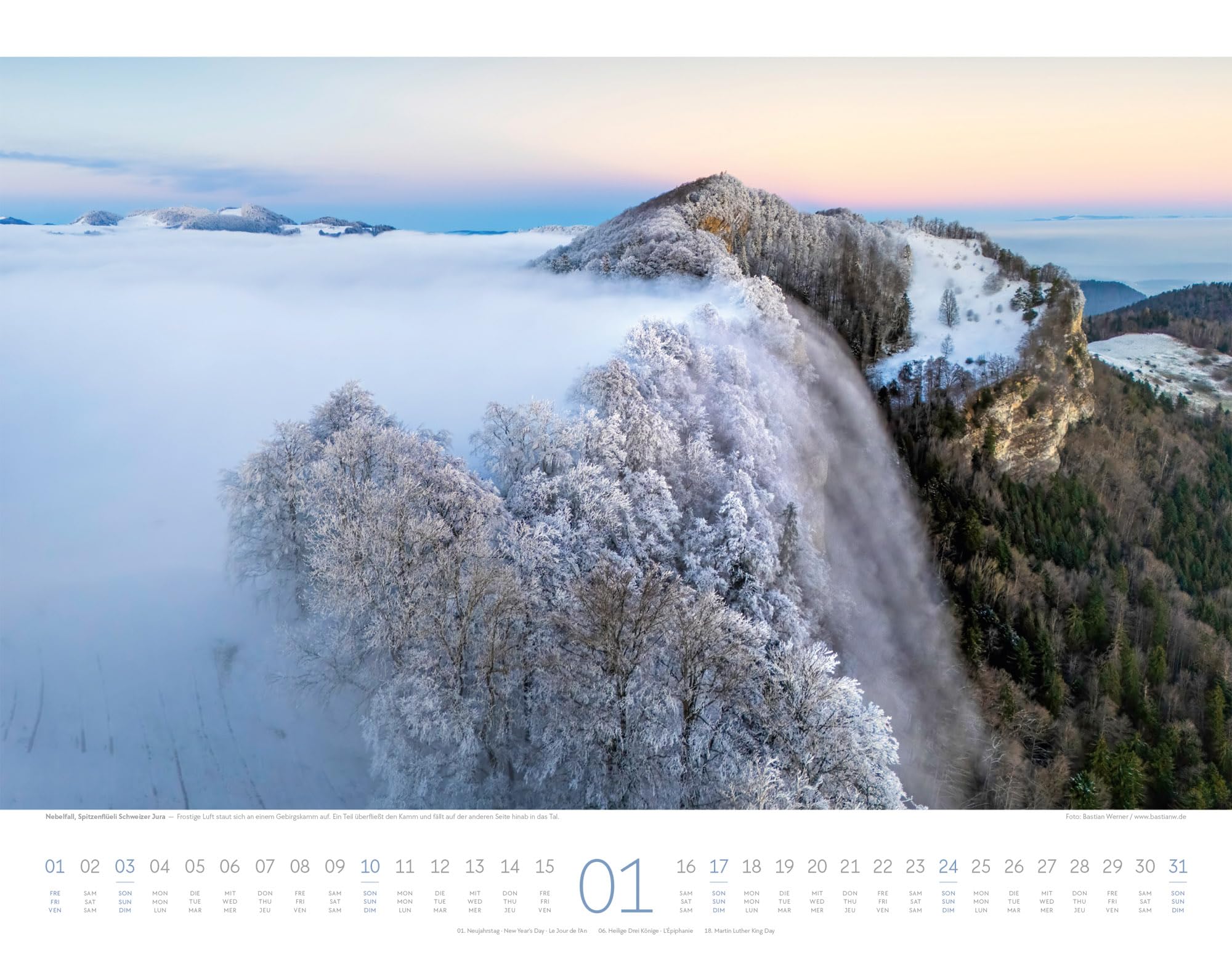 Naturkräfte Kalender 2027 | Wetterphänomene und Naturgewalten: Spektakuläre Wetterfotografie im großen Querformat (54x42 cm) | Wetterkalender