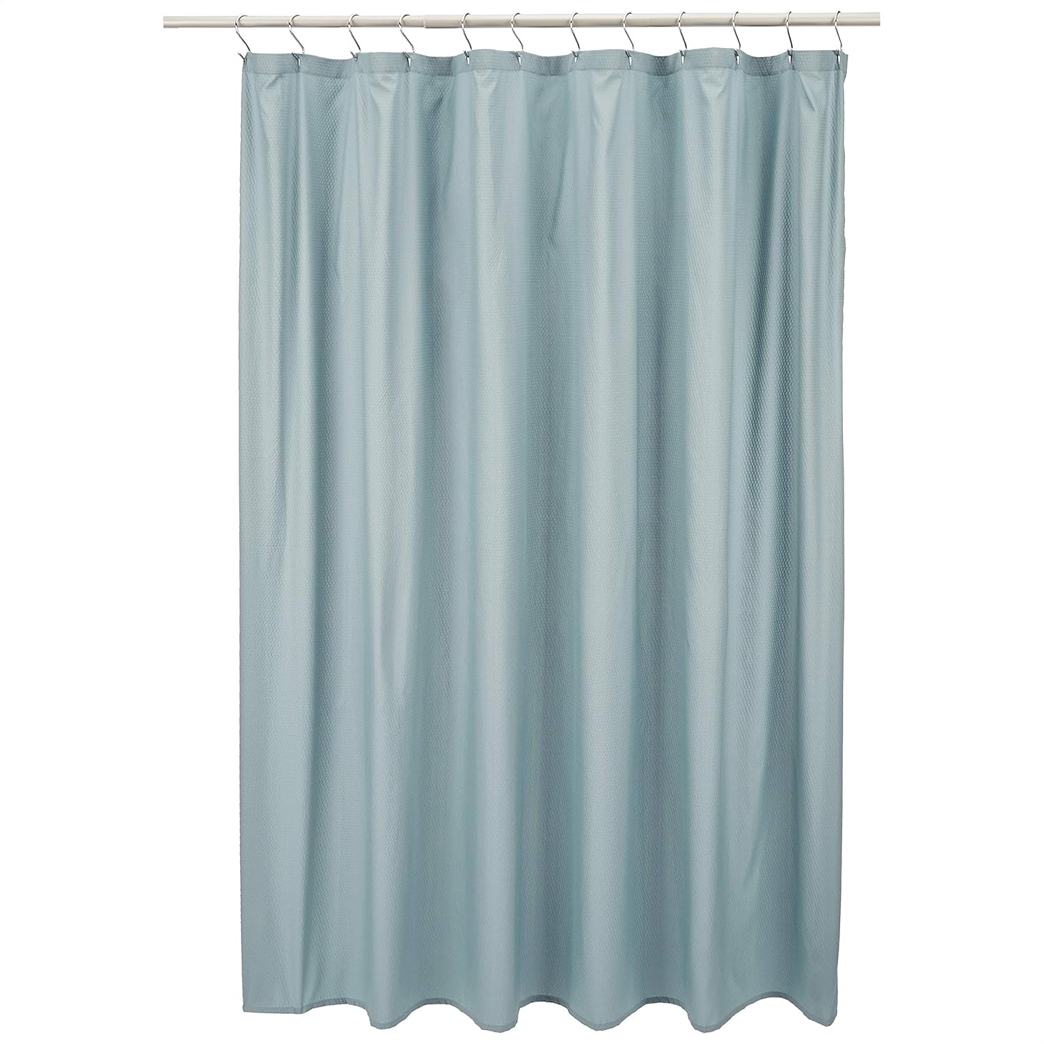  Basics Waffle Texture Bathroom Shower Curtain - Tide Pool, 72 Inch : Everything Else