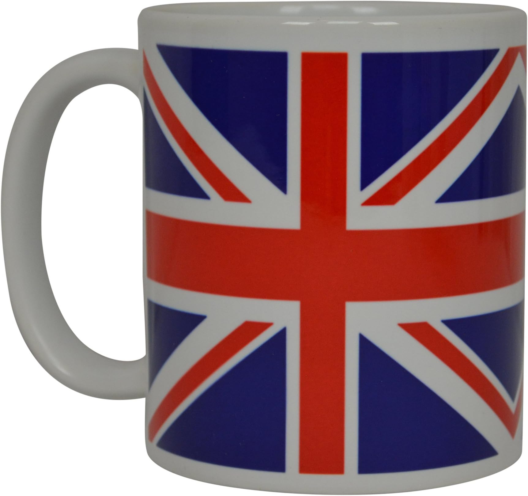 Rogue River TacticalBest Coffee Mug UK Union Jack British Flag Novelty Cup Great Gift Idea For Men Women United Kingdom,White