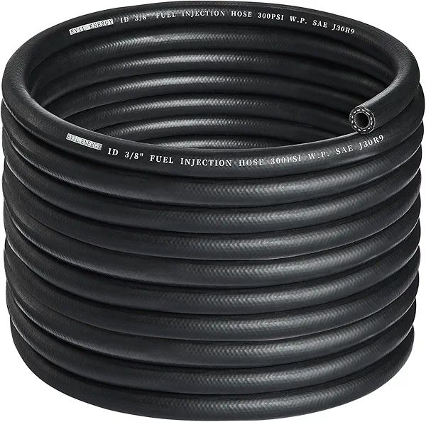 EVIL ENERGY 3/8 Fuel Line Hose 25FT Fuel Injection Hose Transmission Rubber SAE 30R9 300PSI