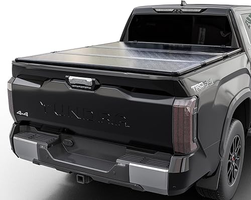 Calffree CFHT-027 - Cubierta rígida plegable para caja de camión CFHT-027 Se adapta a Toyota Tundra 2007 2021 caja de 6 pies 7 pulgadas 787