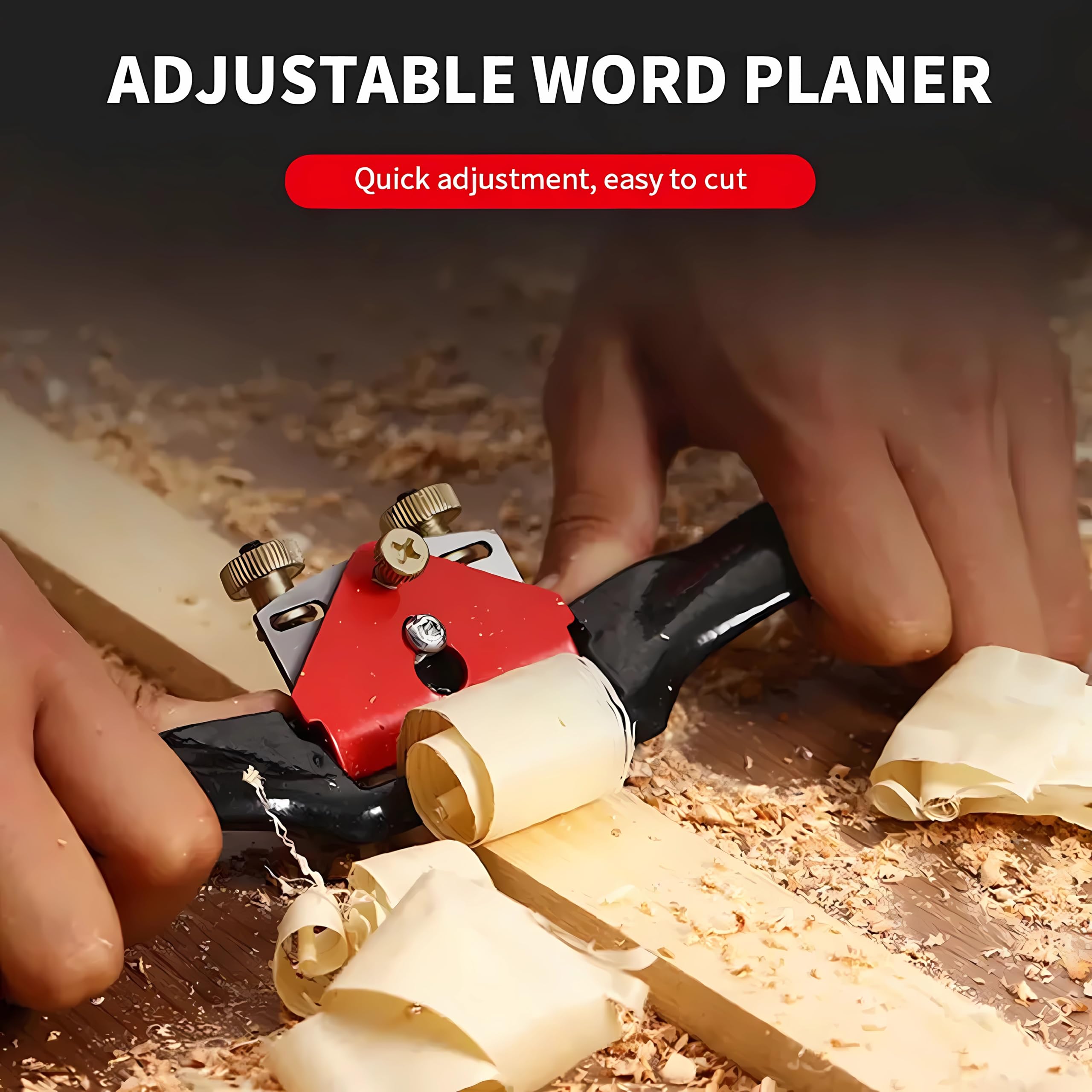 RetLeen 9" Adjustable Manual Spoke Shave Woodworking Hand Planer | Wood Trimming Hand Tool | Metal Blade Hand Cutting Edge Chisel | Bird Plane Carpentry Tool 1