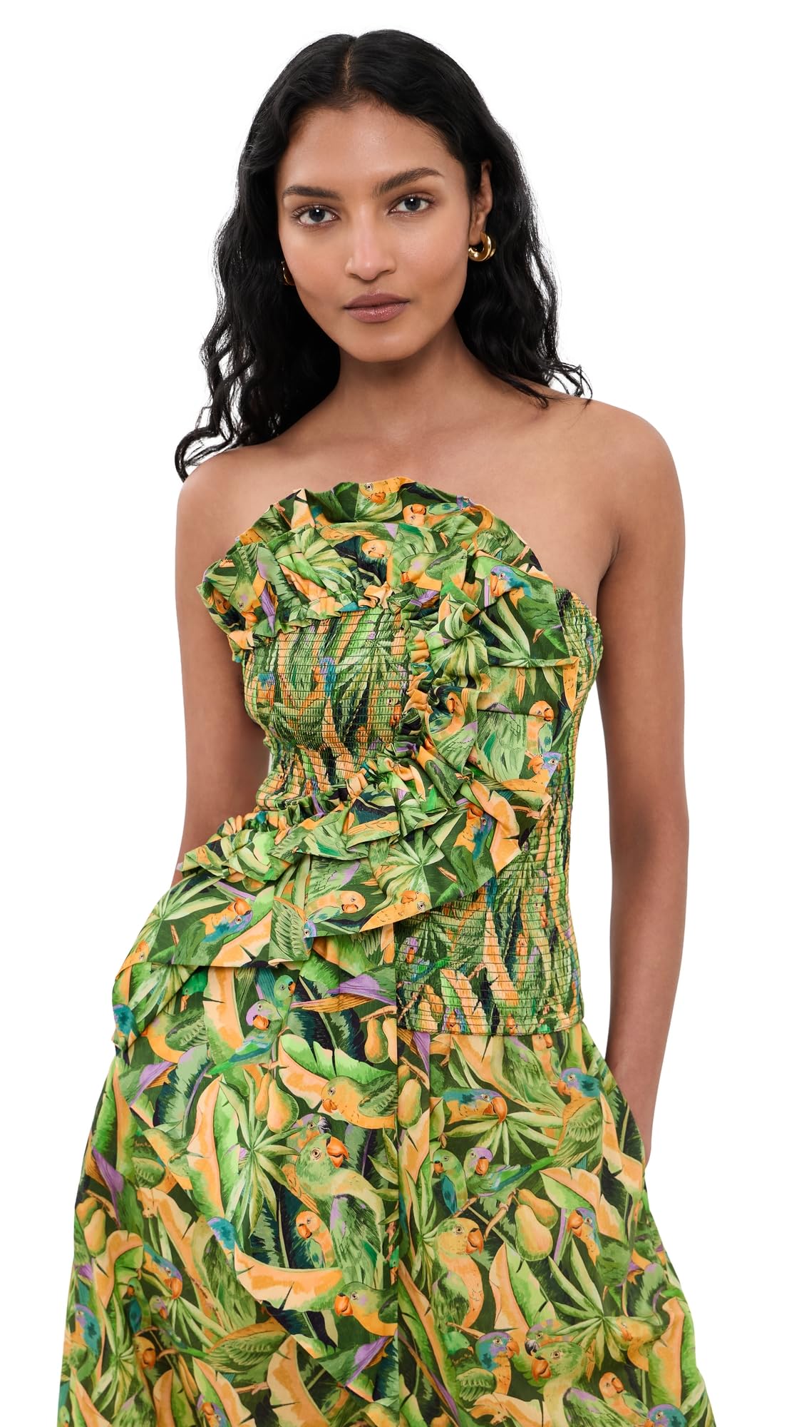 Women's Smocked Strapless Top