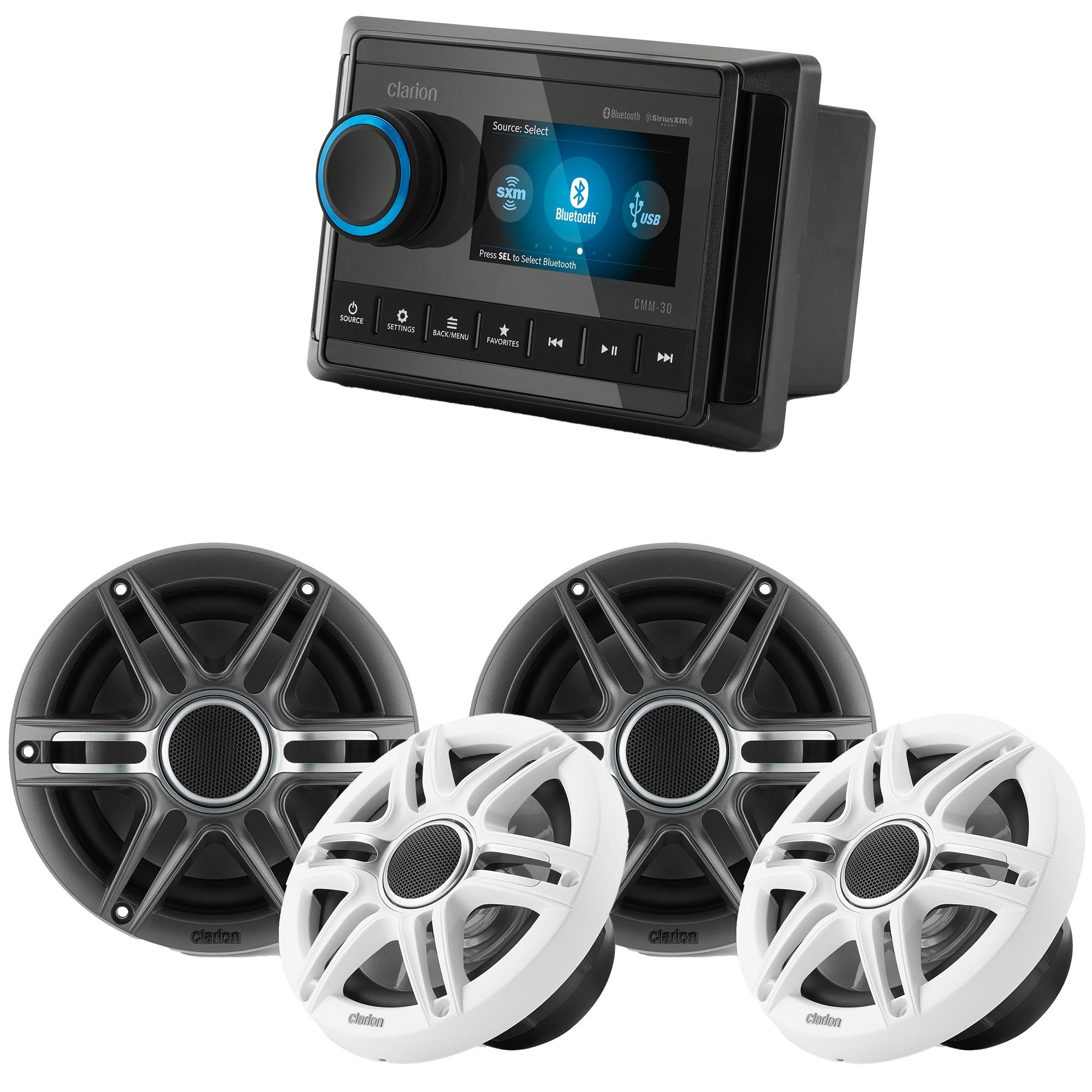 Amazon.com: Clarion CMM-30 Marine Source Unit with Full-Color LCD
