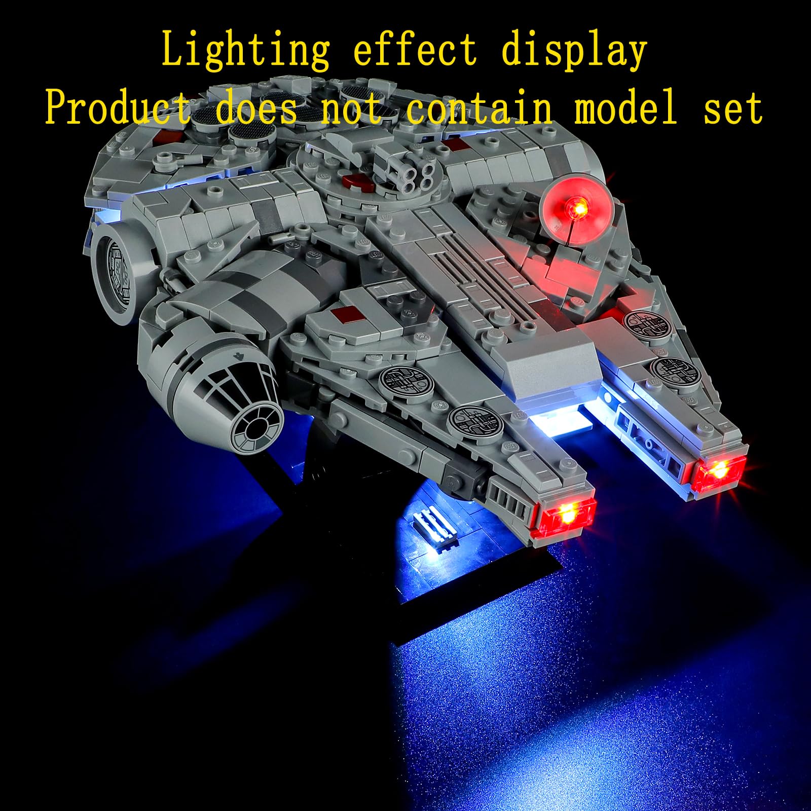GEAMENT 2024 Kit de Luces LED Compatible con Lego 75375 Halcón Milenario 2024 - Millennium Falcon (Juego Modelo no Incluido)