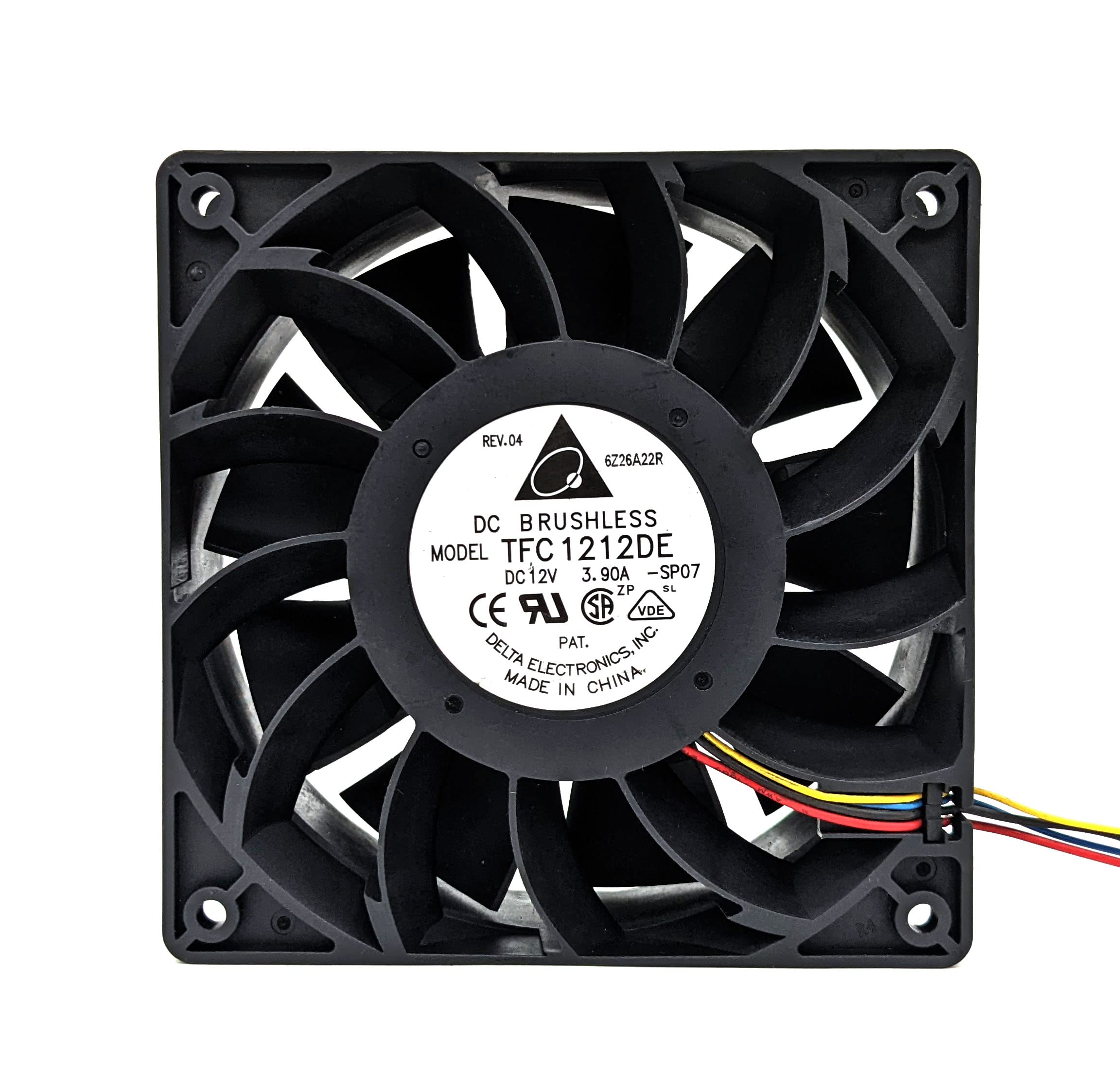 PGSA2Z® TFC1212DE Delta 120mm DC 12V 5200RPM 252CFM For Bitcoin Miner Powerful Server Case AXIAL cooling Fan (B08W3D837D) Amazon Price History, Amazon Price Tracker