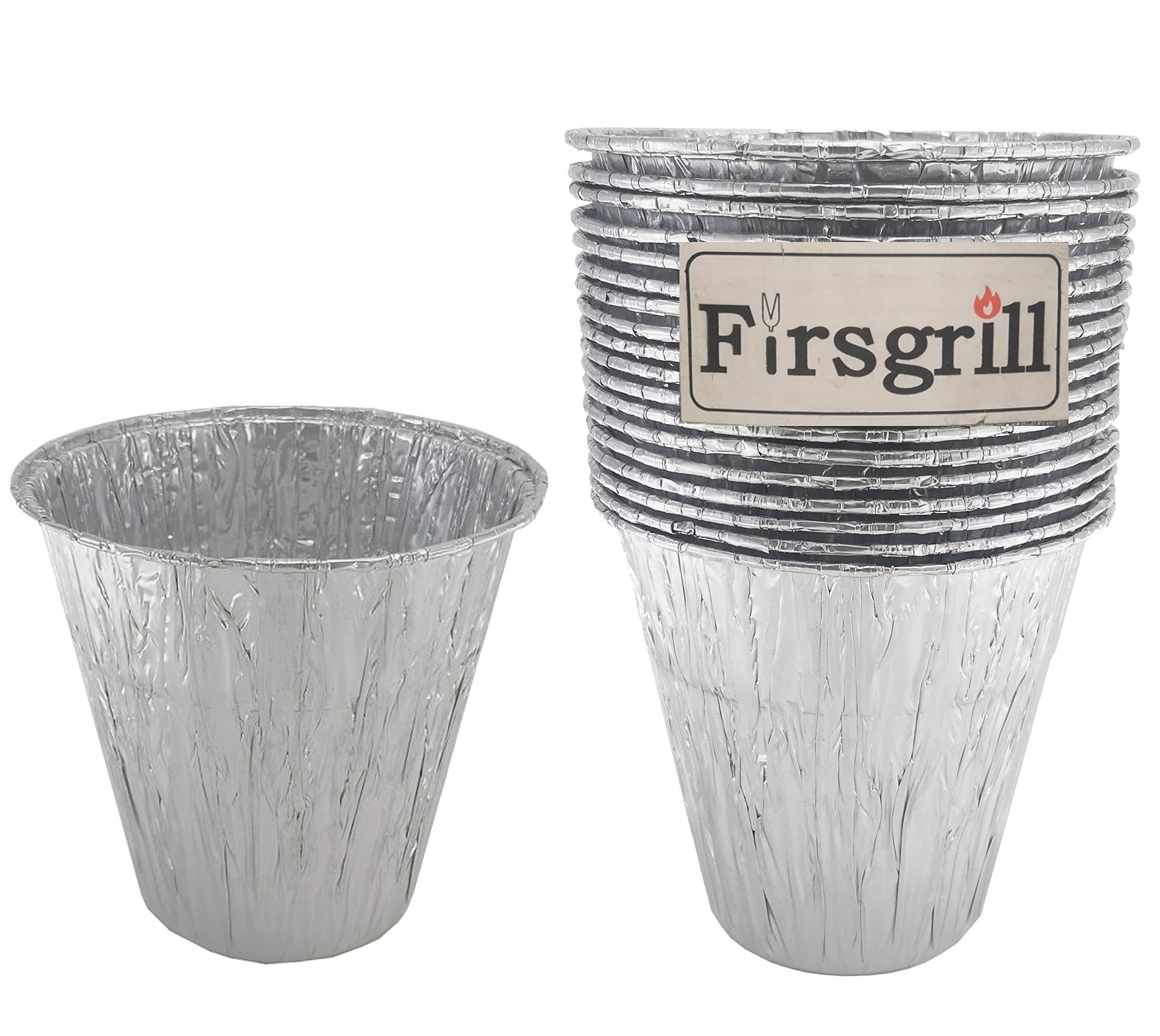 (18-Pack) 6" High Professional Liners Compatible with Pit Boss Wood Pellet Grills 67292 Foil Tray, Oklahoma Joe's 9518545P06 Grease Bucket Liner Rec Tec Bigger Grease Bucket & Smoker Liners