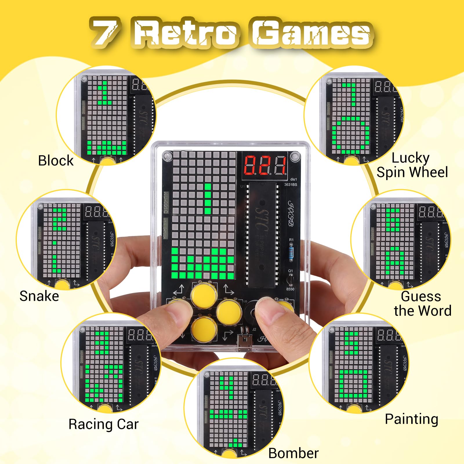 7-in-1 Electronic Game Soldering Project Kit - Image 3