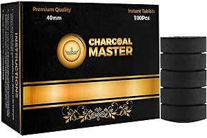 Charcoal Instant Light | Incense Instant Coal Disks | 100 Disks