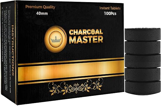 Coal Instant Light - Incense Charcoal Disks - Set of 100 Tablets - 40 mm Quick Light Briquettes - Natural, Slow Burn and Low Smoke 100