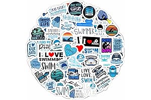 Swimmer Accessory Lapel Pin - 100Pcs Adult Swim Stickers