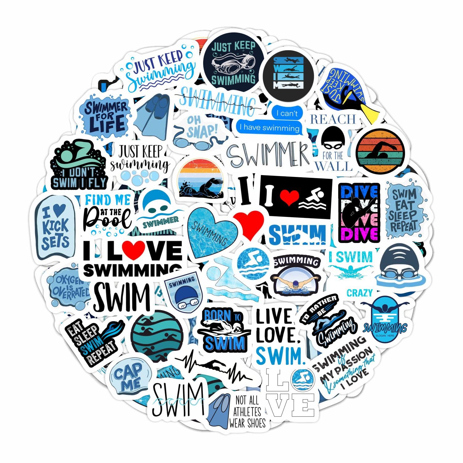 Swimming Stickers