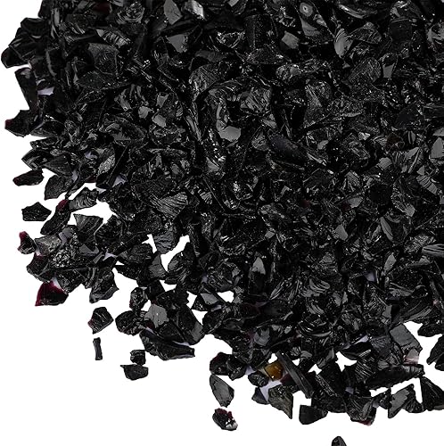 Vidrio triturado para manualidades, piezas de vidrio roto decorativas reflectantes templadas trituradas para jarrón, piscina, bar, pecera,